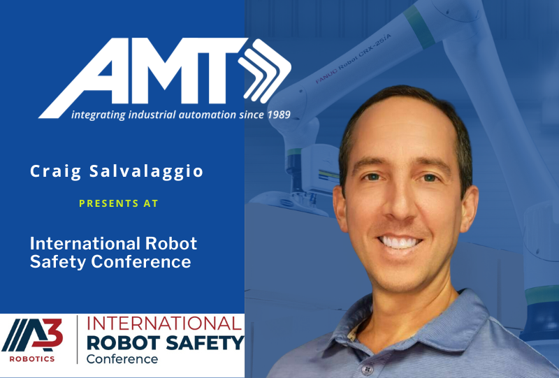 Craig Salvalaggio to share expertise on AMR safety at A3's International Robot Safety Conference.
