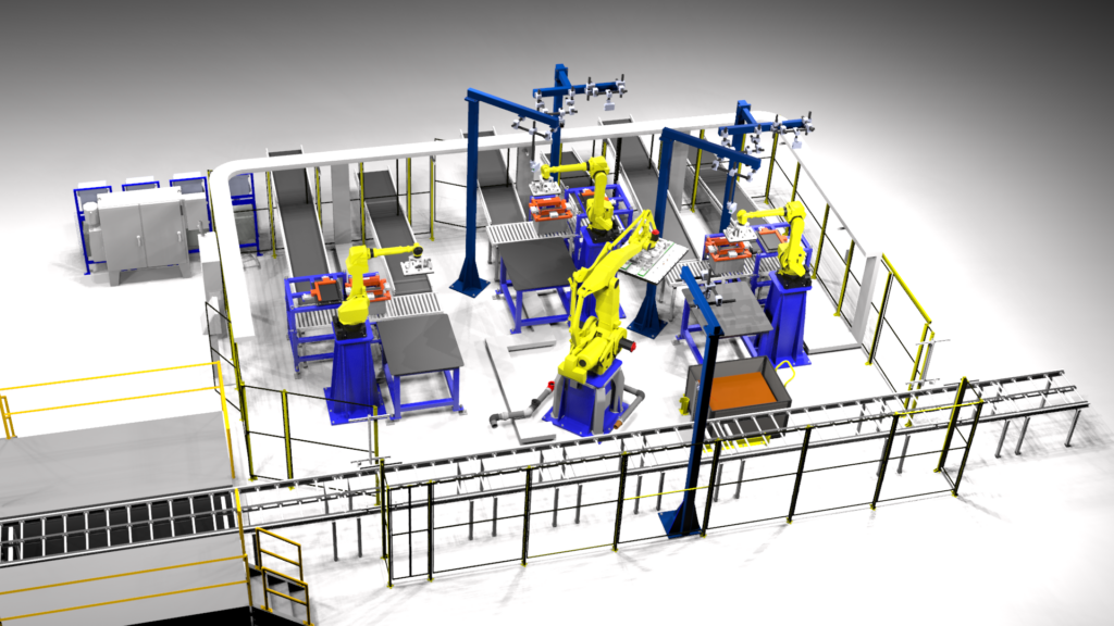 AMT ROBiN robotic induction system for ASRS tote induction